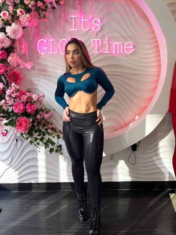 Top azul