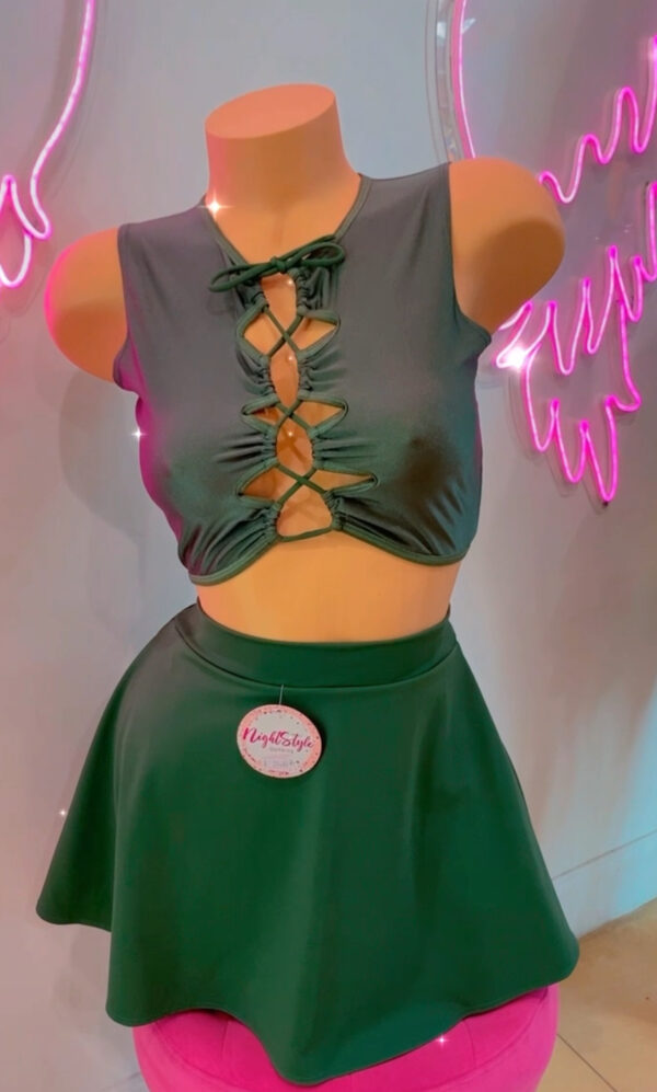 Falda verde