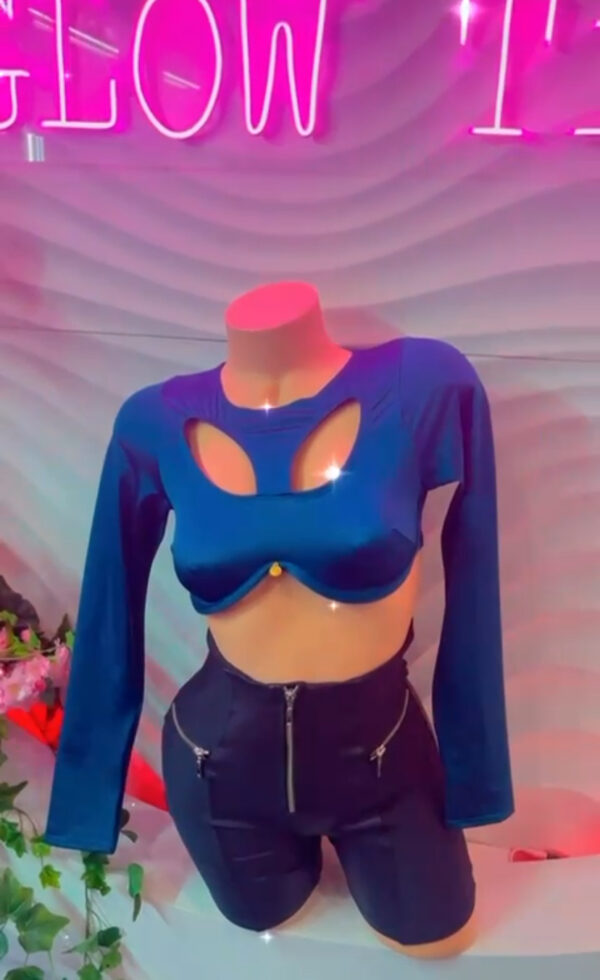Top azul