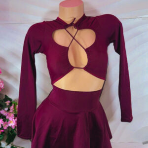 Vestido Vino Tinto