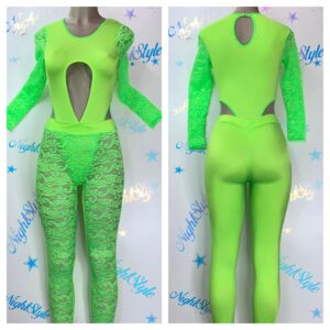 Enterizo verde neón