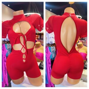 Enterizo Short Rojo