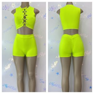 Enterizo Short Verde Neón