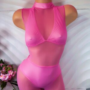 Enterizo Rosado Brillante
