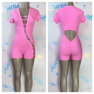 Enterizo Short Rosado
