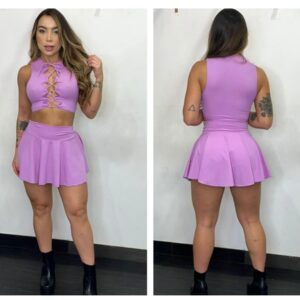 Vestido Violeta Rosa